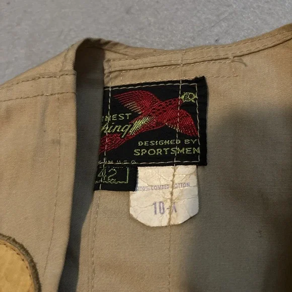 Vintage 10x SPORTSMAN Shooting Vest CLUB USMC Major General Walter Great Farrell